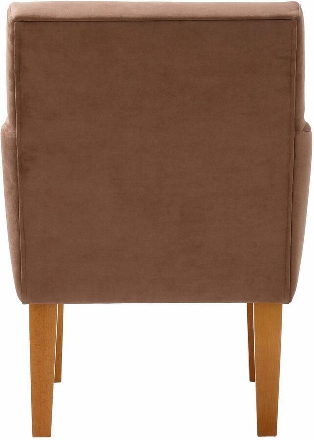 Home affaire Fauteuil Fehmarn comfortabele zithoogte van 54 cm in 3 verschillende stofkwaliteiten - Foto 5