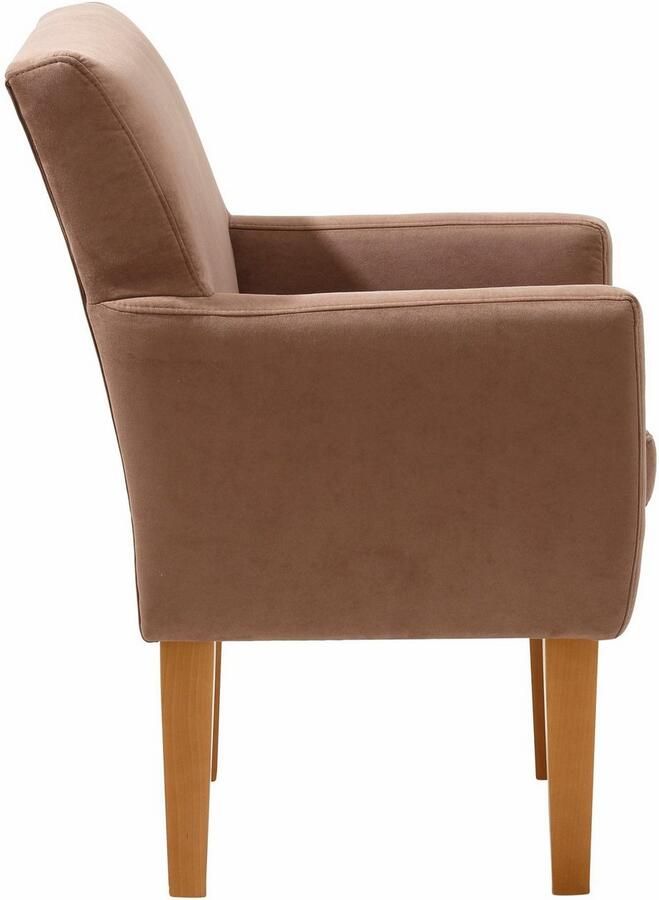 Home affaire Fauteuil Fehmarn comfortabele zithoogte van 54 cm in 3 verschillende stofkwaliteiten - Foto 4