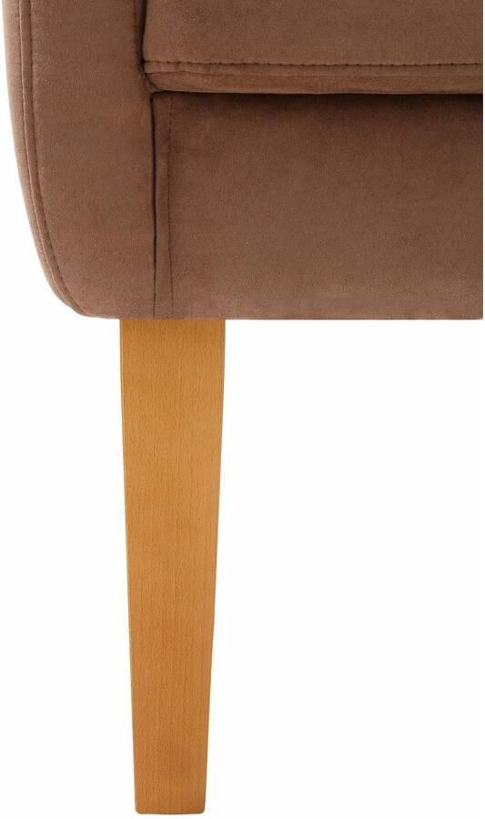 Home affaire Fauteuil Fehmarn comfortabele zithoogte van 54 cm in 3 verschillende stofkwaliteiten - Foto 8
