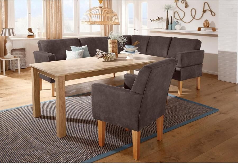 Home affaire Fauteuil Fehmarn comfortabele zithoogte van 54 cm in 3 verschillende stofkwaliteiten - Foto 6