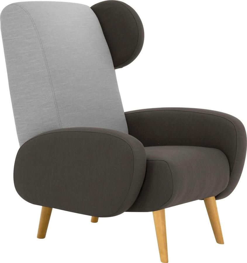 Home affaire Fauteuil Gox oorschelpstoel in buitengewoon stijlvolle look - Foto 2