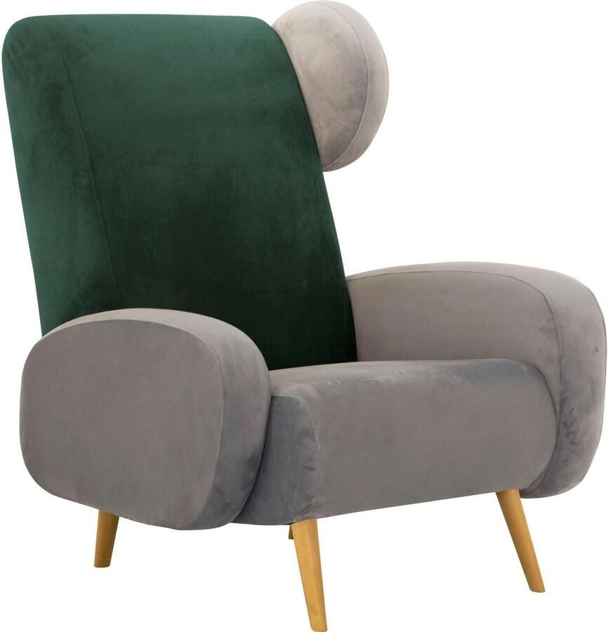 Home affaire Fauteuil Gox oorschelpstoel in buitengewoon stijlvolle look - Foto 2