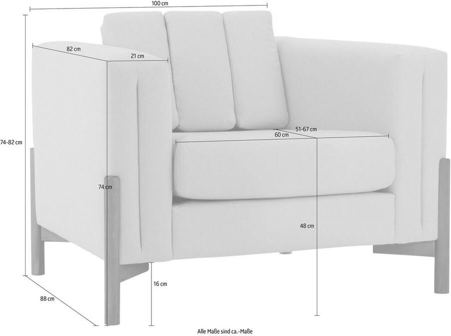 Home affaire Fauteuil Haki - Foto 6