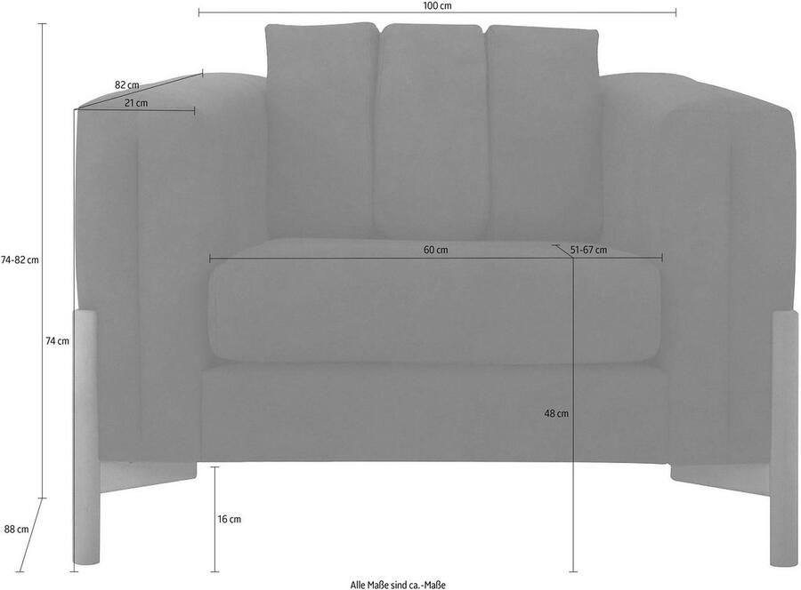 Home affaire Fauteuil Haki - Foto 3