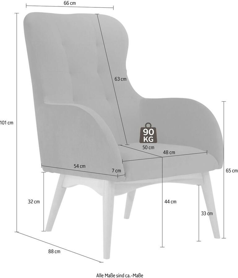 Home affaire Fauteuil Leonarda fijne quilten in de rug - Foto 2
