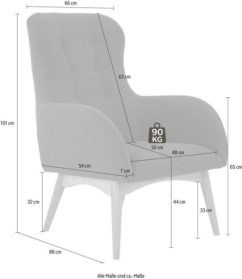 Home affaire Fauteuil Leonarda fijne quilten in de rug - Foto 2