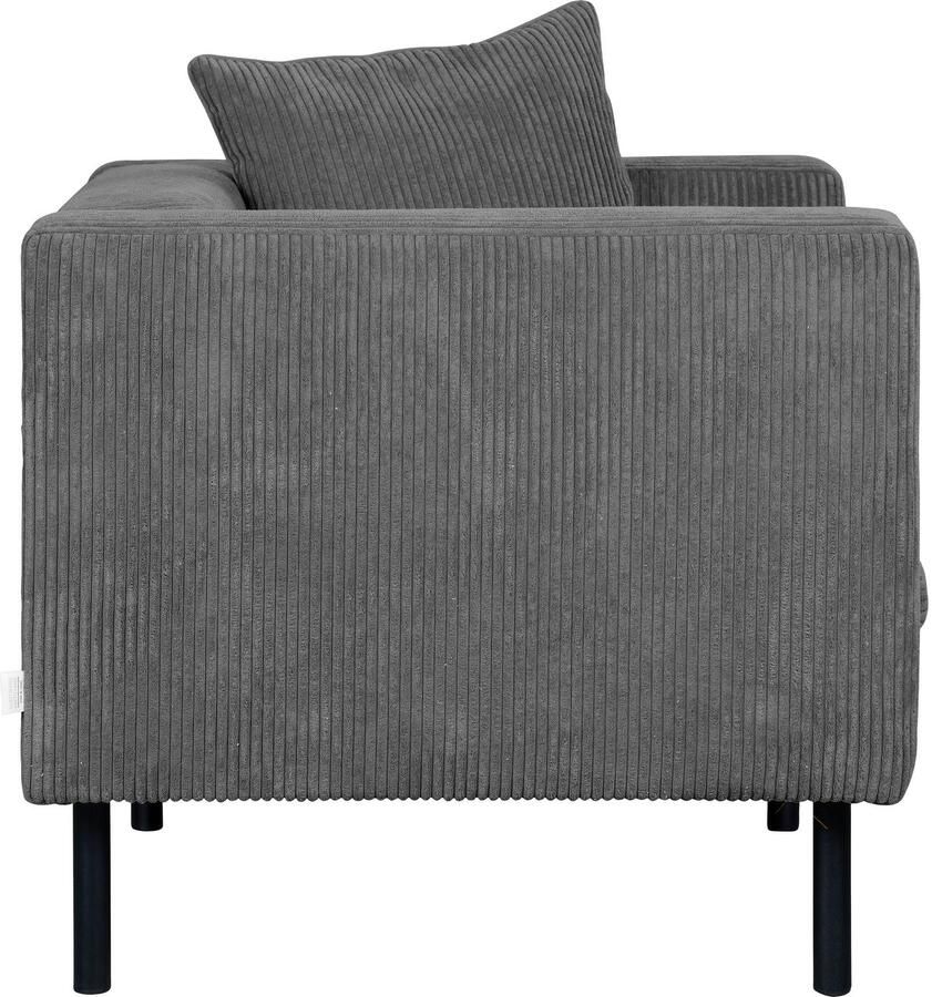 Home affaire Fauteuil Lillibeth cocktailsstoel loungesstoel afmetingen B D H: 90 74 83 cm Sierkussen als tweezijdig te gebruiken kussen 45x45 cm in fluwelige look of cord - Foto 4