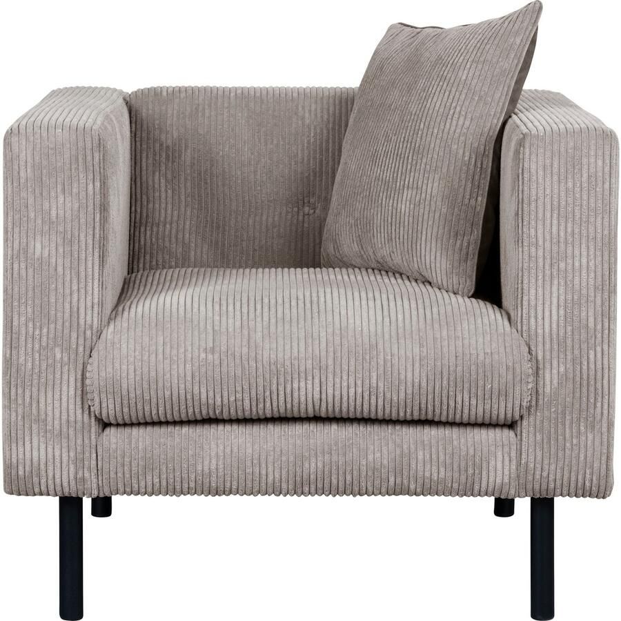 Home affaire Fauteuil Lillibeth cocktailsstoel loungesstoel afmetingen B D H: 90 74 83 cm Sierkussen als tweezijdig te gebruiken kussen 45x45 cm in fluwelige look of cord - Foto 2