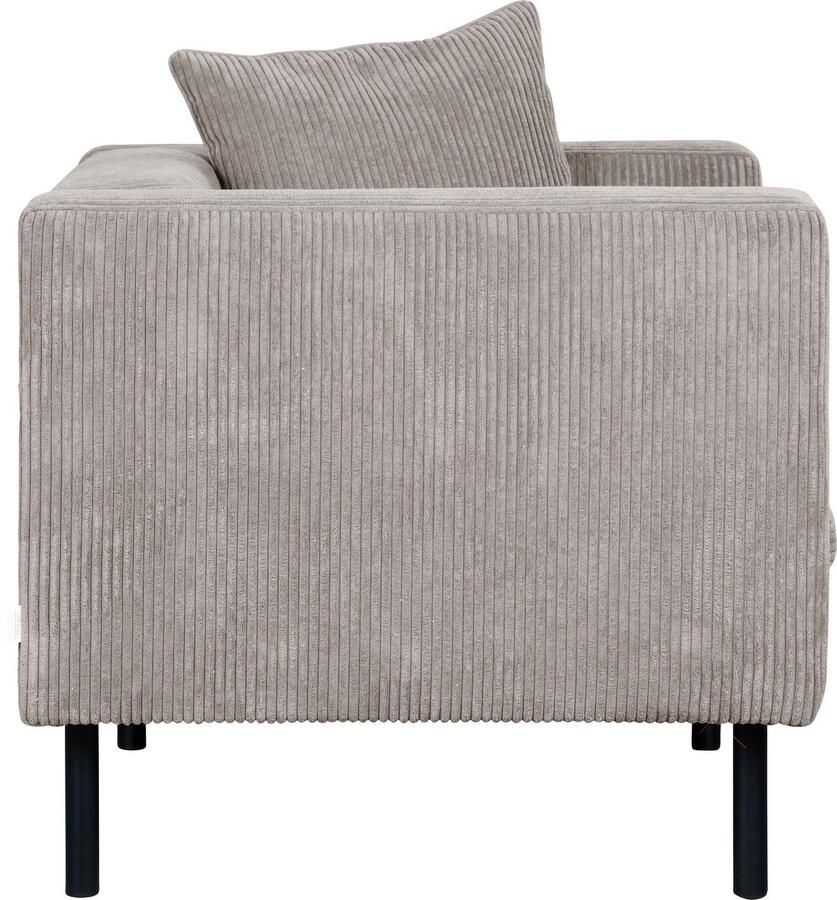 Home affaire Fauteuil Lillibeth cocktailsstoel loungesstoel afmetingen B D H: 90 74 83 cm Sierkussen als tweezijdig te gebruiken kussen 45x45 cm in fluwelige look of cord - Foto 4