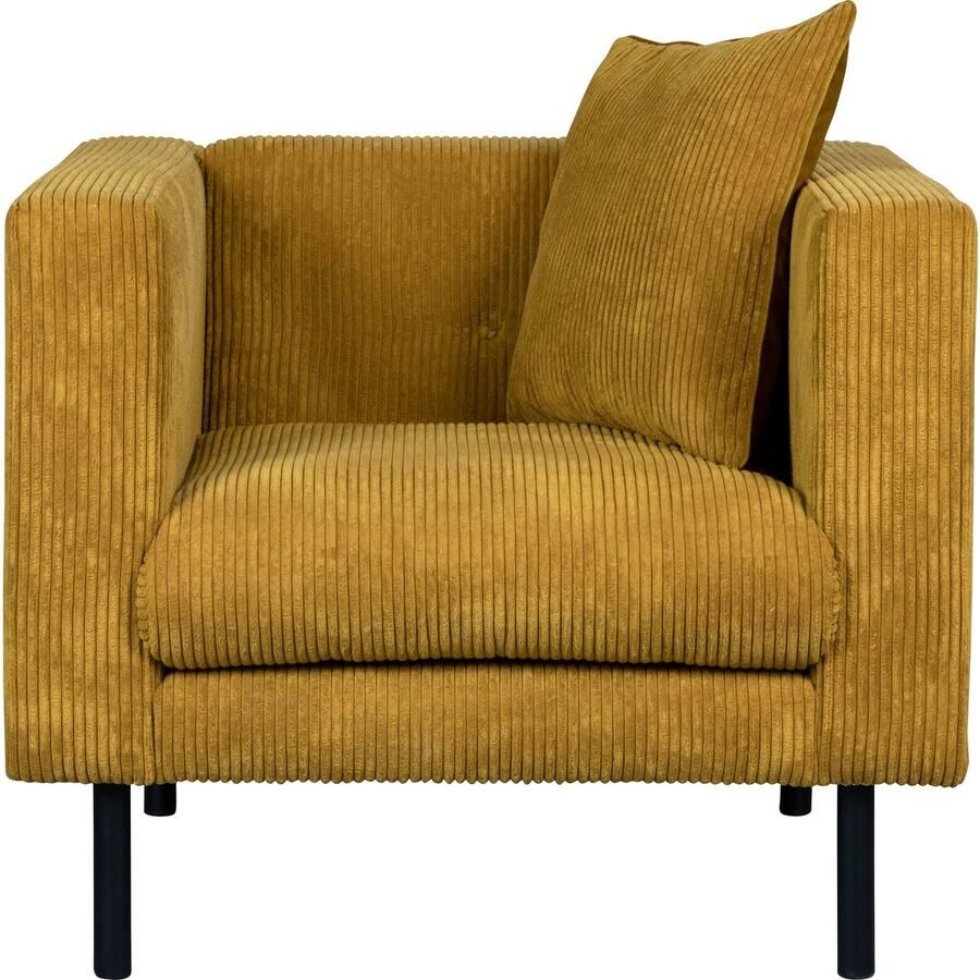 Home affaire Fauteuil Lillibeth cocktailsstoel loungesstoel afmetingen B D H: 90 74 83 cm Sierkussen als tweezijdig te gebruiken kussen 45x45 cm in fluwelige look of cord - Foto 2