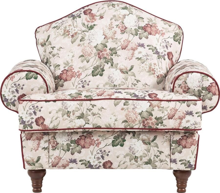 Home affaire Fauteuil LUCIENNE met gedraaide houten poten - Foto 3