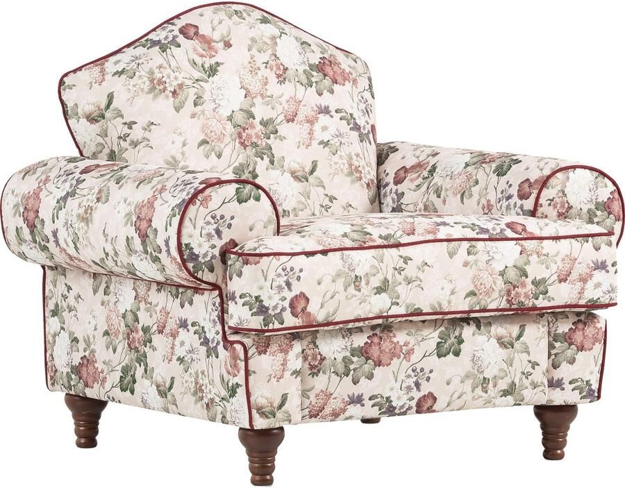 Home affaire Fauteuil LUCIENNE met gedraaide houten poten - Foto 5