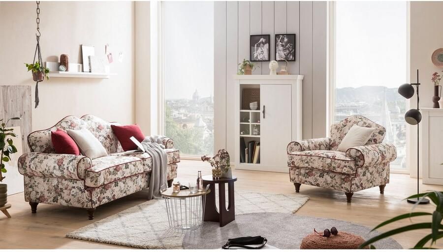 Home affaire Fauteuil LUCIENNE met gedraaide houten poten - Foto 9