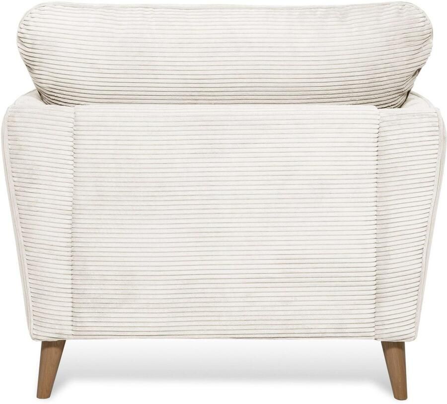 Home affaire Fauteuil Marseille Massief houten poten eiken landhuisstijl golfvering - Foto 2