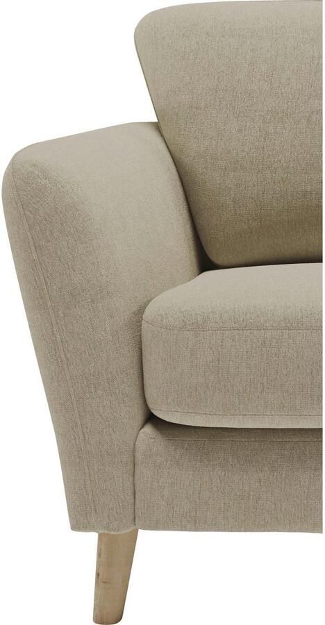 Home affaire Fauteuil Marseille Massief houten poten eiken landhuisstijl golfvering - Foto 7