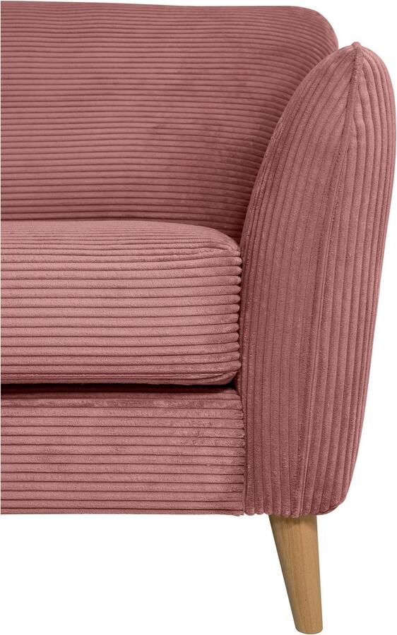 Home affaire Fauteuil Marseille Massief houten poten eiken landhuisstijl golfvering - Foto 8