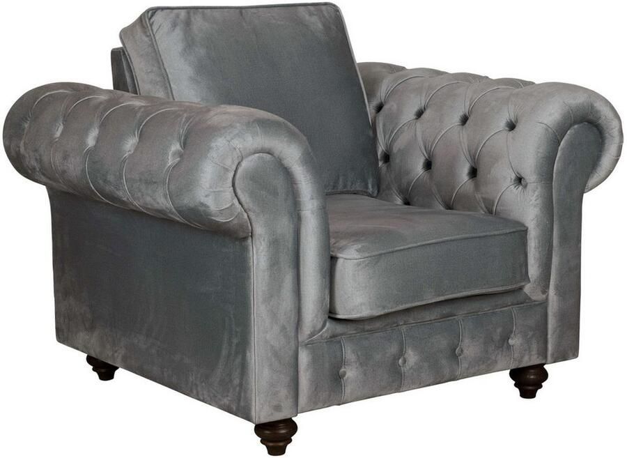 Home affaire Fauteuil MENDITTE Knoopstiksels op armleuningen en voorste lijst hoge kwaliteit - Foto 3