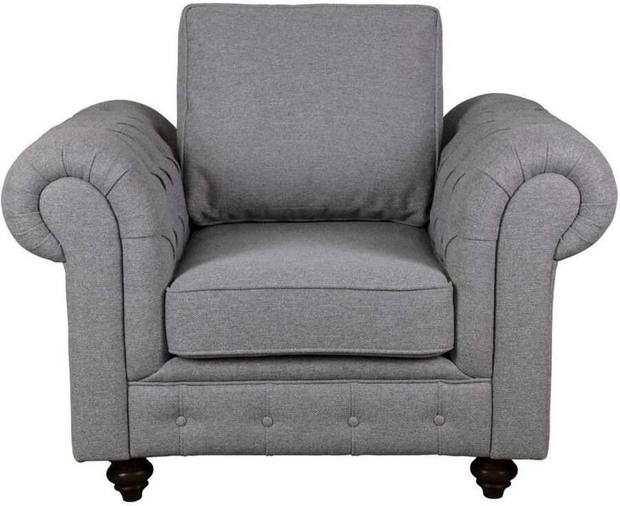 Home affaire Fauteuil MENDITTE Knoopstiksels op armleuningen en voorste lijst hoge kwaliteit - Foto 2