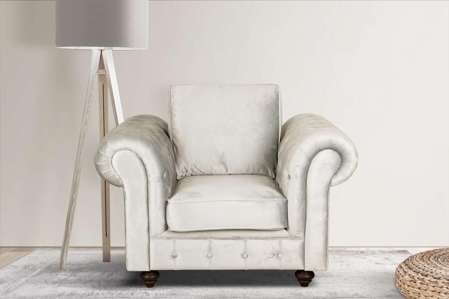 Home affaire Fauteuil MENDITTE Knoopstiksels op armleuningen en voorste lijst hoge kwaliteit - Foto 7