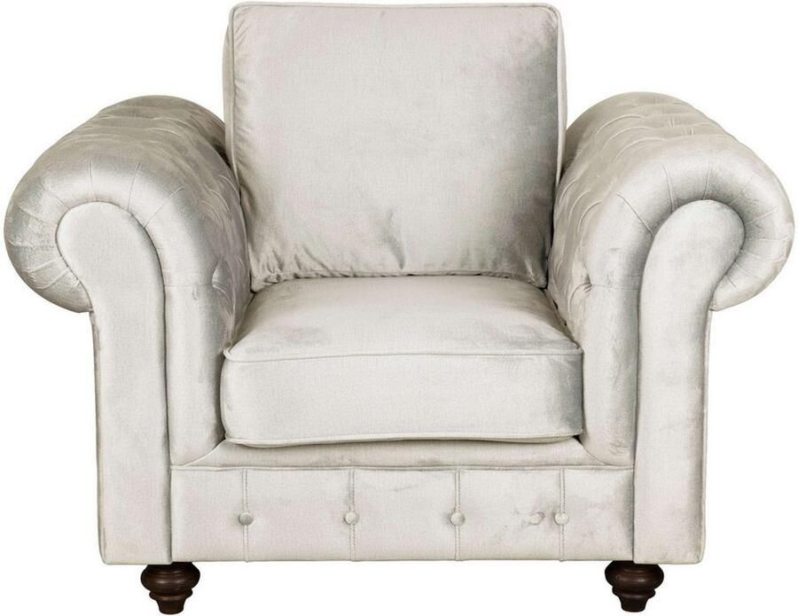 Home affaire Fauteuil MENDITTE Knoopstiksels op armleuningen en voorste lijst hoge kwaliteit - Foto 2