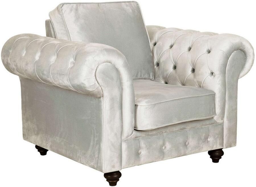 Home affaire Fauteuil MENDITTE Knoopstiksels op armleuningen en voorste lijst hoge kwaliteit - Foto 3