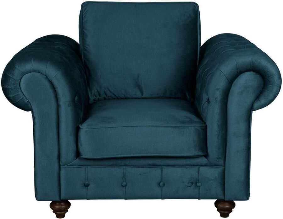 Home affaire Fauteuil MENDITTE Knoopstiksels op armleuningen en voorste lijst hoge kwaliteit - Foto 2