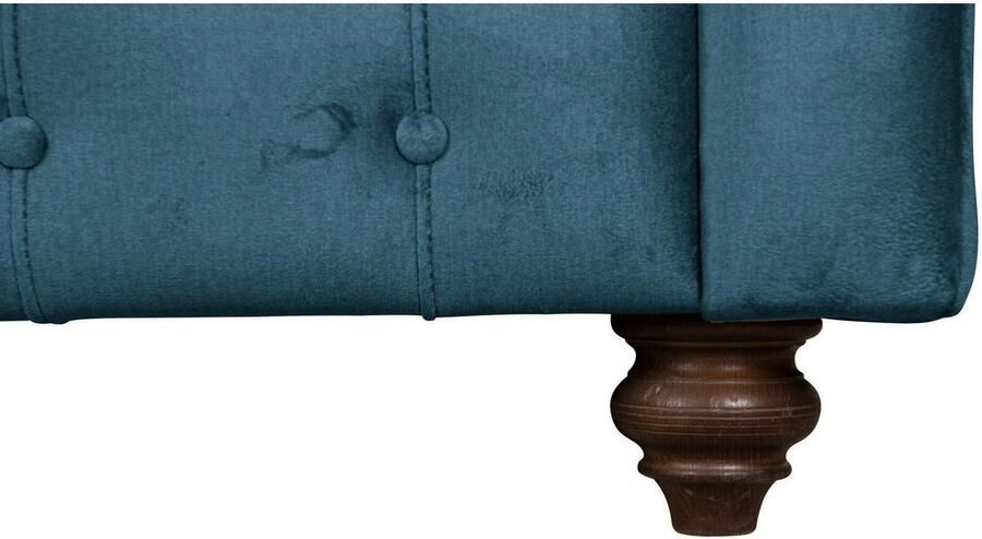 Home affaire 3-zitsbank MENDITTE Knoopstiksels in het armleuninggebied en aan de voorrand hoge kwaliteit - Foto 3