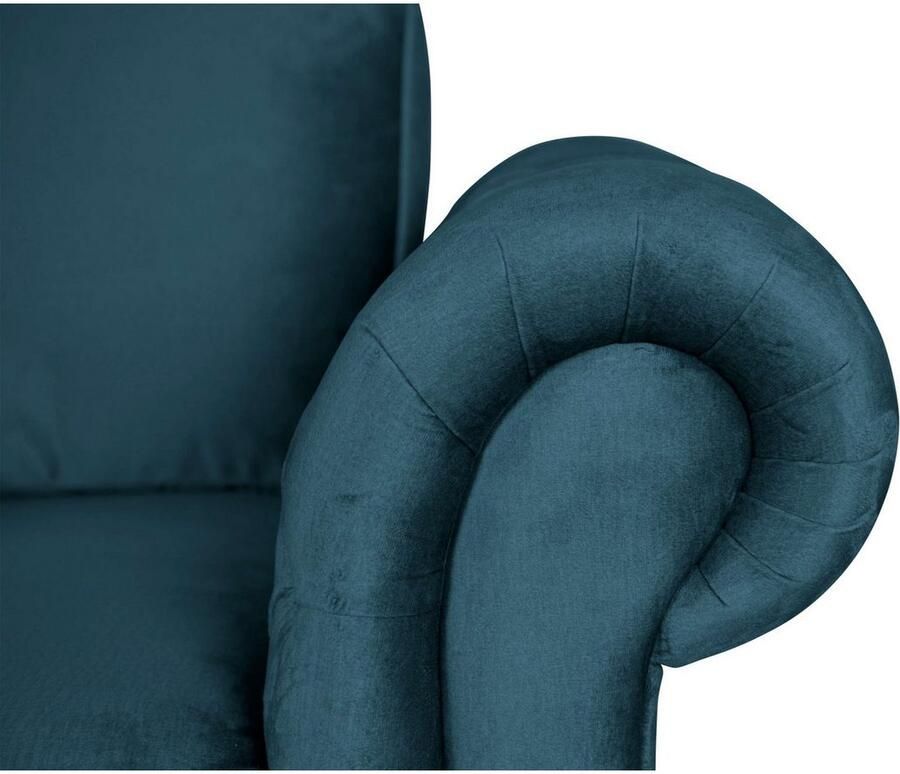 Home affaire 2-zitsbank MENDITTE Knoopstiksels in het armleuninggebied en aan de voorrand hoge kwaliteit