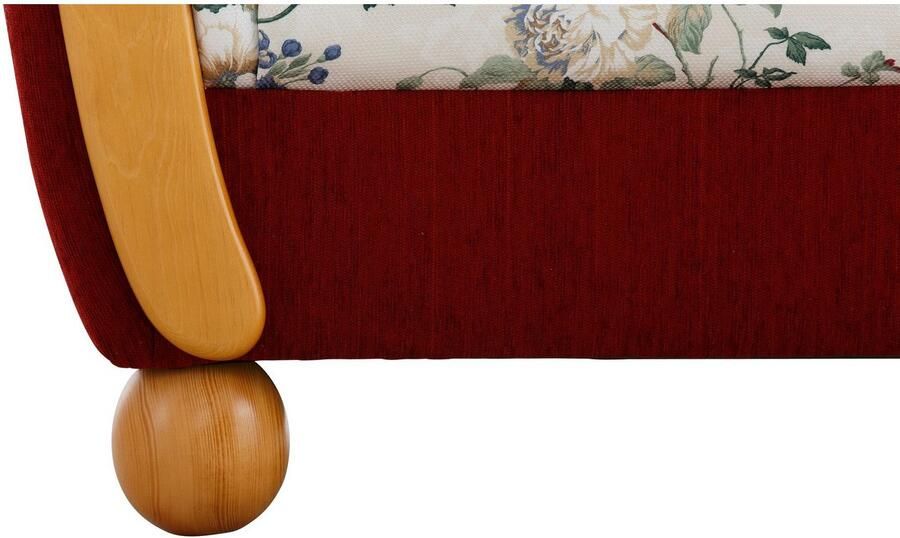 Home affaire Fauteuil Milaan comfortabele loungestoel landhuisstijl houten chatoots en -voeten (set) - Foto 8
