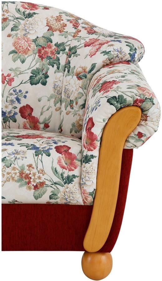 Home affaire Fauteuil Milaan comfortabele loungestoel landhuisstijl houten chatoots en -voeten (set) - Foto 9