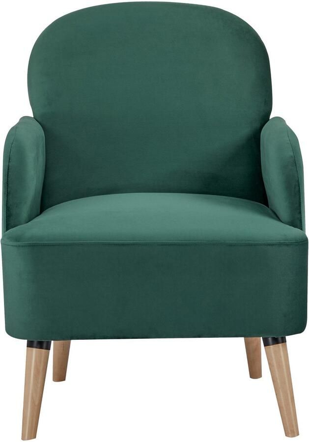 Home affaire Fauteuil NAFLA TV-stoel in fluweel en geweven stof - Foto 8