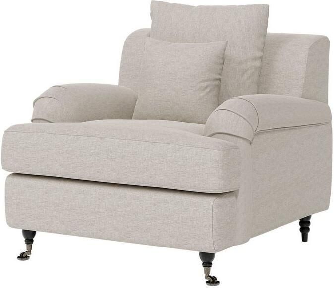 Home affaire Fauteuil NORIN twee soorten poten: voor wieltjes aan de achterkant houten poten - Foto 4