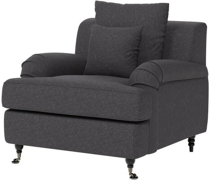 Home affaire Fauteuil NORIN twee soorten poten: voor wieltjes aan de achterkant houten poten - Foto 4