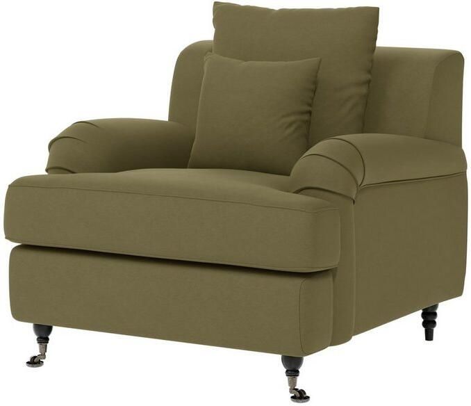 Home affaire Fauteuil NORIN twee soorten poten: voor wieltjes aan de achterkant houten poten - Foto 4