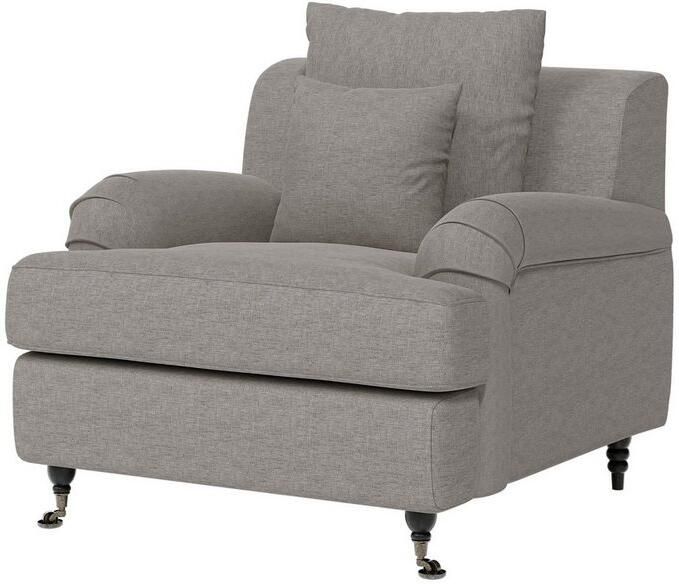 Home affaire Fauteuil NORIN twee soorten poten: voor wieltjes aan de achterkant houten poten - Foto 4