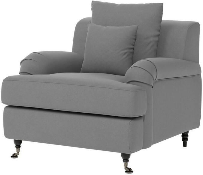 Home affaire Fauteuil NORIN twee soorten poten: voor wieltjes aan de achterkant houten poten - Foto 4