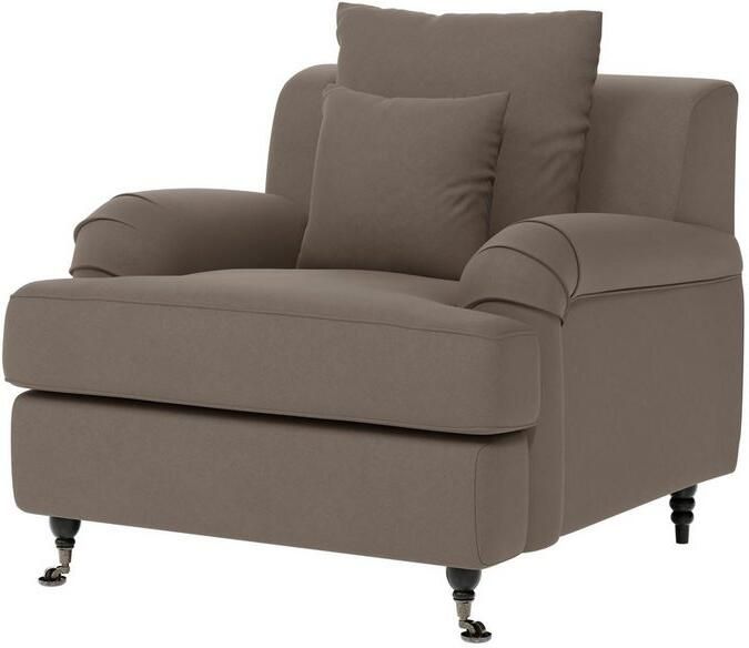 Home affaire Fauteuil NORIN twee soorten poten: voor wieltjes aan de achterkant houten poten - Foto 4