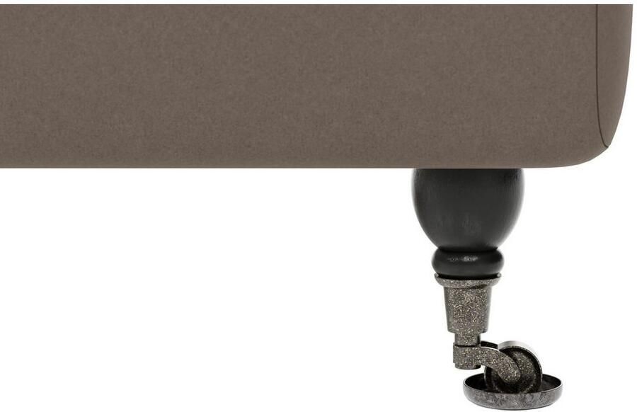 Home affaire Fauteuil NORIN twee soorten poten: voor wieltjes aan de achterkant houten poten - Foto 3