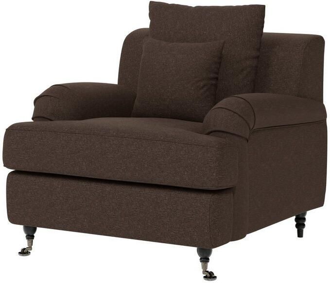 Home affaire Fauteuil NORIN twee soorten poten: voor wieltjes aan de achterkant houten poten - Foto 3