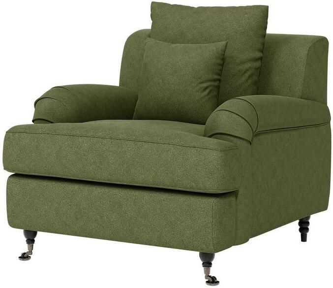 Home affaire Fauteuil NORIN twee soorten poten: voor wieltjes aan de achterkant houten poten - Foto 4