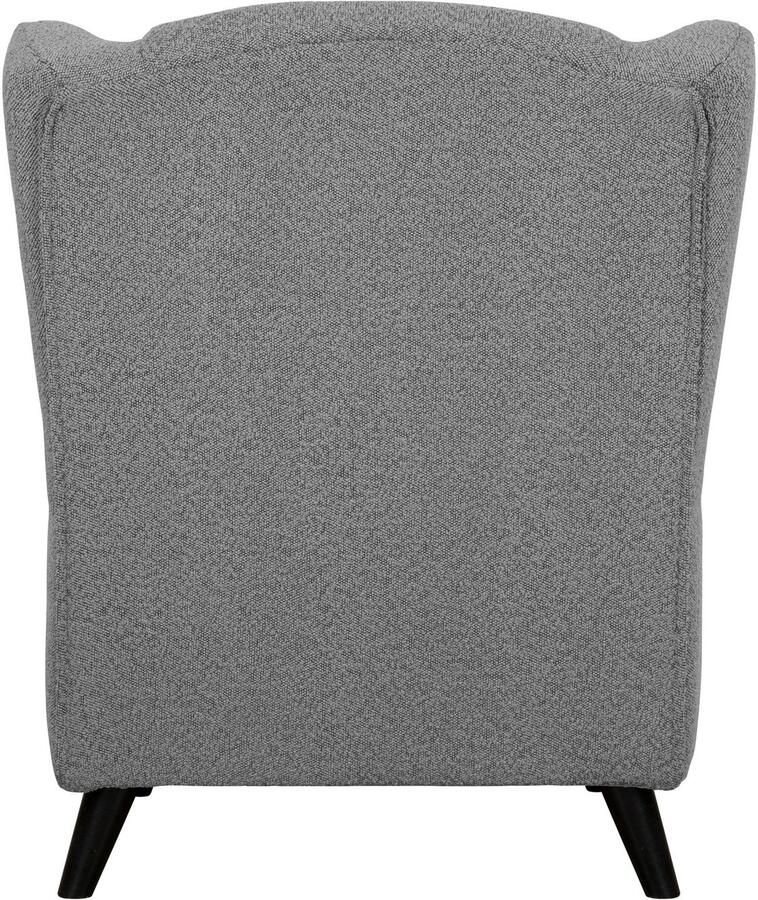 Home affaire Fauteuil Ohrensessel CHISTELLE optioneel met poef met golfondersteuning afmetingen: b d h: 81 87 99 cm - Foto 2