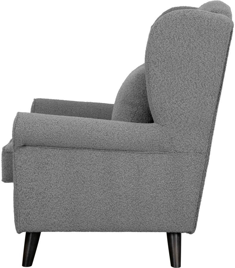 Home affaire Fauteuil Ohrensessel CHISTELLE optioneel met poef met golfondersteuning afmetingen: b d h: 81 87 99 cm