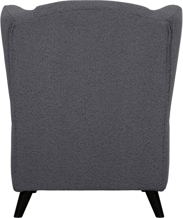 Home affaire Fauteuil Ohrensessel CHISTELLE optioneel met poef met golfondersteuning afmetingen: b d h: 81 87 99 cm - Foto 2