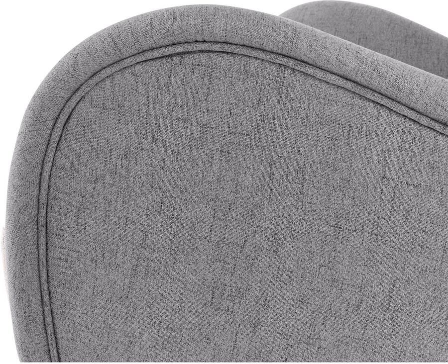 Home affaire Fauteuil Salla bekleding bouclé of fijne structuur oorschelp fauteuil naar keuze met of zonder hocker grote fauteuil: afm. bxdxh: 78x94x118cm