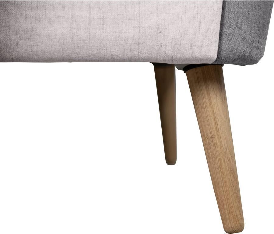 Home affaire Fauteuil Salla bekleding bouclé of fijne structuur oorschelp fauteuil naar keuze met of zonder hocker grote fauteuil: afm. bxdxh: 78x94x118cm - Foto 4