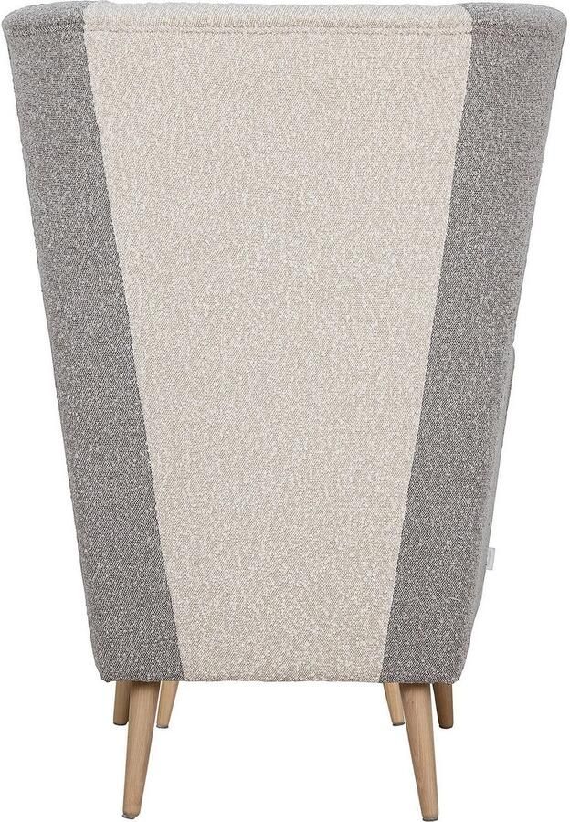 Home affaire Fauteuil Salla bekleding bouclé of fijne structuur oorschelp fauteuil naar keuze met of zonder hocker grote fauteuil: afm. bxdxh: 78x94x118cm - Foto 8