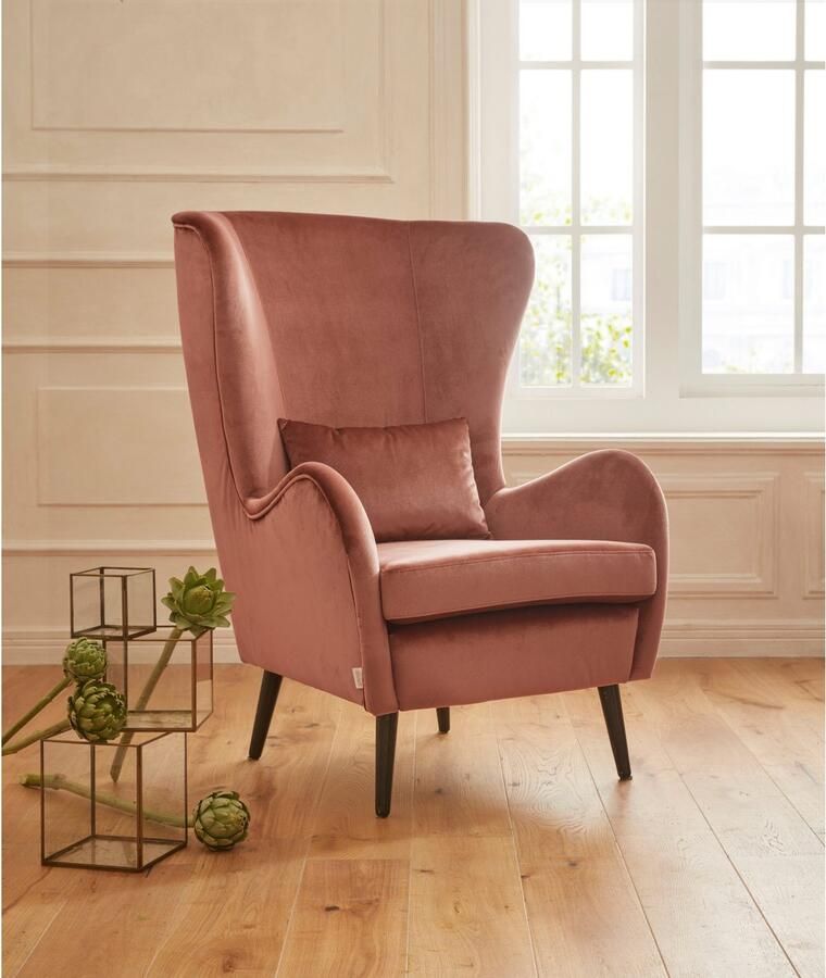 Home affaire Fauteuil Salla ook in imitatiebont en fijn corduroy veel bekledingsopties oorfauteuil (set)