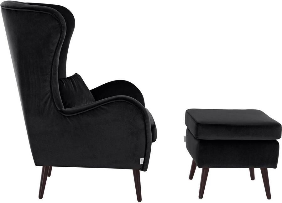 Home affaire Fauteuil Salla ook in imitatiebont en fijn corduroy veel bekledingsopties oorfauteuil (set) - Foto 8