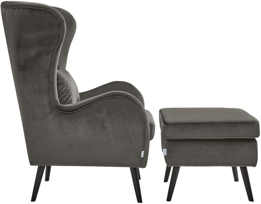 Home affaire Fauteuil Salla ook in imitatiebont en fijn corduroy veel bekledingsopties oorfauteuil (set) - Foto 8