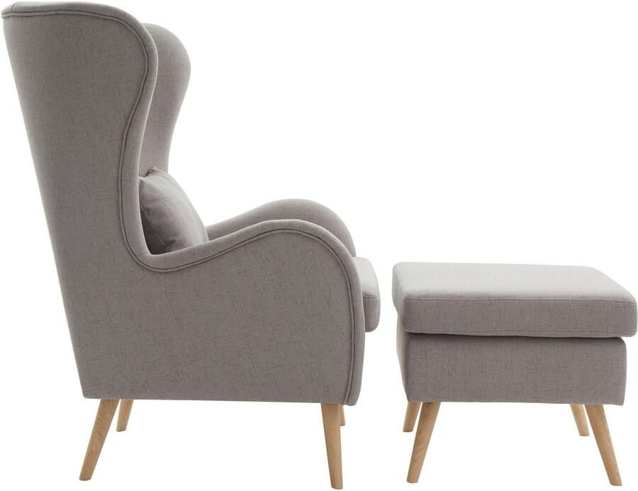 Home affaire Fauteuil Salla ook in imitatiebont en fijn corduroy veel bekledingsopties oorfauteuil (set) - Foto 7